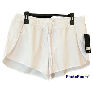 90 Degree Active Women's Workout Running Shorts Attached Bike Short White XL